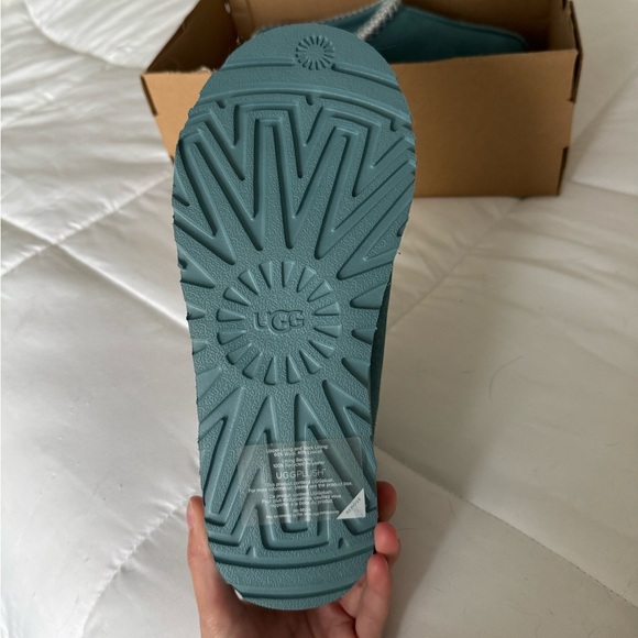 UGG Teal Slip-On Shearling-Lined Women's Slippers - Picture 5 of 7